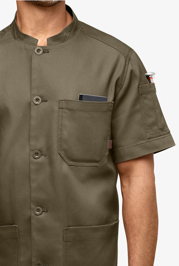 Chaqueta de chef manga corta Industry Line para hombre - Olive - 2