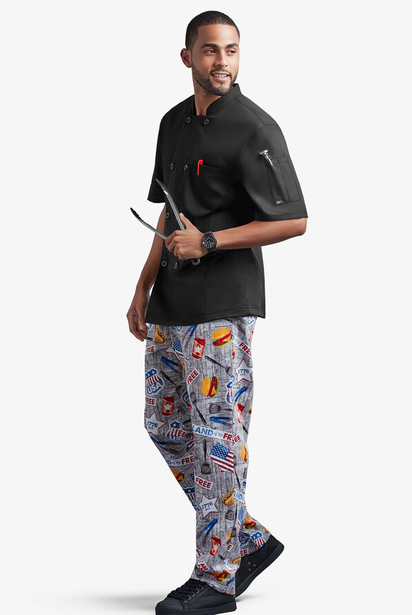 UA CHEF™ Cook Out Men's 4-Pocket Baggy Printed Chef Pants - null - 2