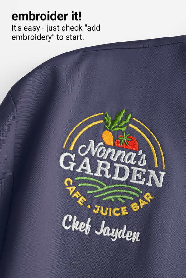 LIGHTWEIGHT Women's Short Sleeve 1-Pocket Tech Mesh Side Panel Chef Coat - Granite/Black - 6