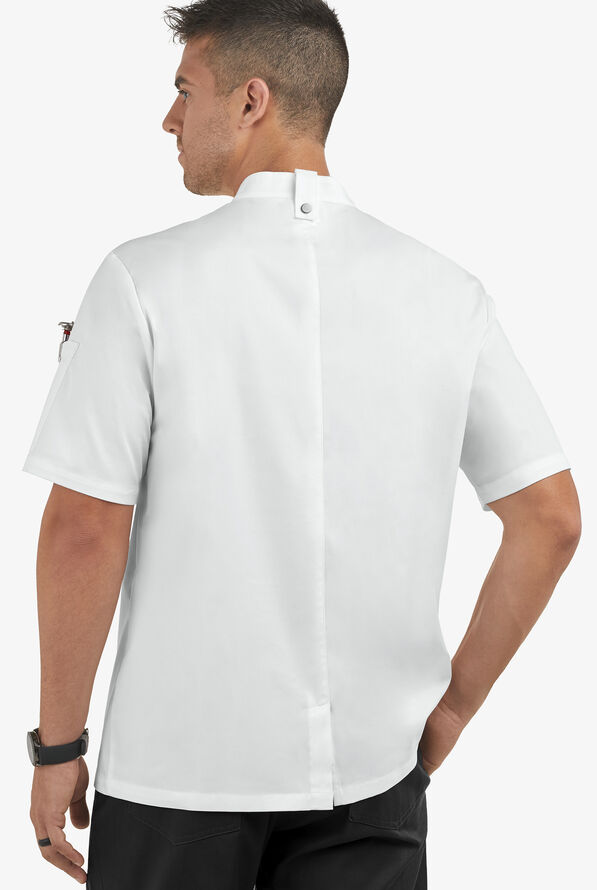 Chaqueta reversible manga corta de gastronomía Chef 360 STRETCH con doble abotonadura y 2 bolsillos para hombre - White - 2