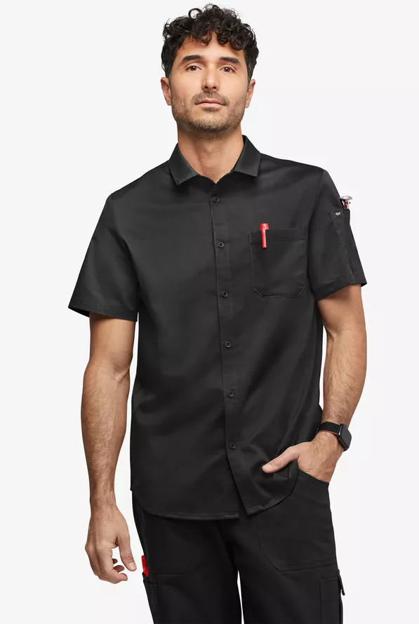 Chef 360 Men's Short Sleeve Stretch Shirt, Chef Shirts Chef 360 Men's Short Sleeve Stretch Shirt, Chef Shirts