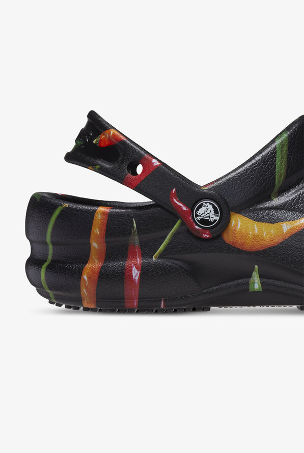 Zuecos unisex Crocs Bistro Graphic Pepper/Black - null - 4