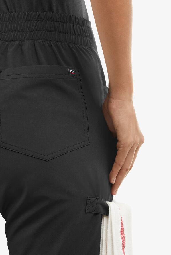 CHEF PERFORMANCE Women's 5-Pocket STRETCH Jogger Chef Pants - Black - 5