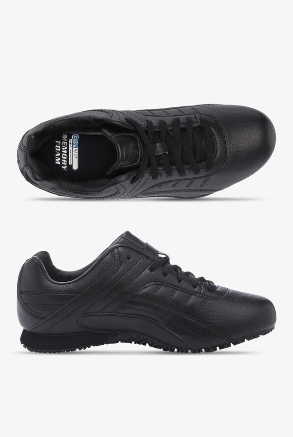 Zapatos de gastronomía FILA Elleray Work con cordones para mujer - Black - 1