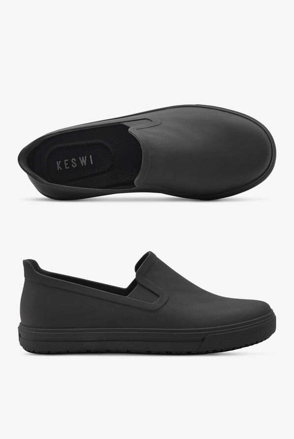 KESWI Women's Extra Comfort Slip On Shoes - Black - 1