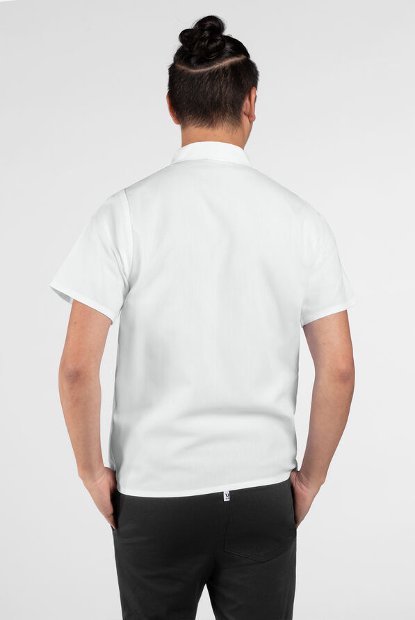 Uncommon Chef Snap Front Utility Cook Shirt - White - 2