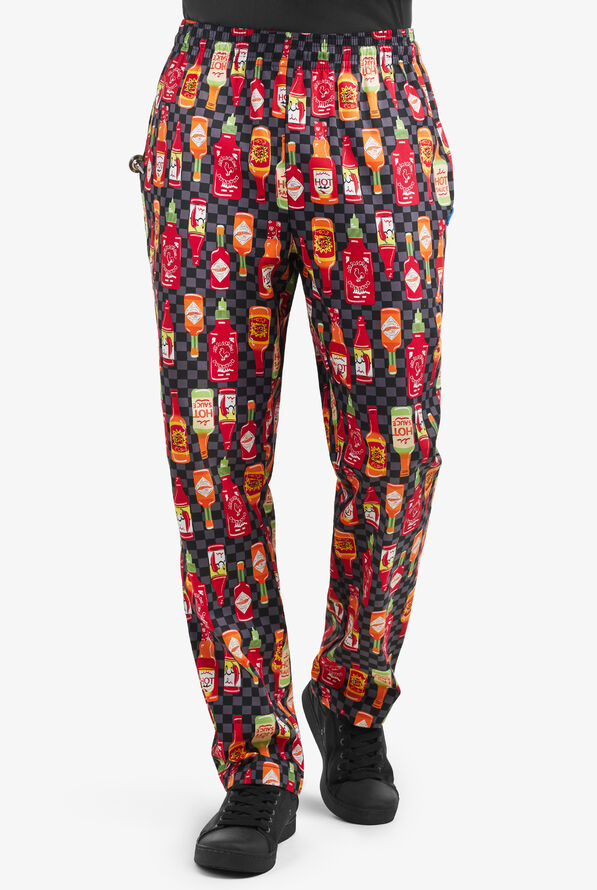 UA CHEF™ Saucy Men's 4-Pocket Baggy Printed Chef Pants - null - 1