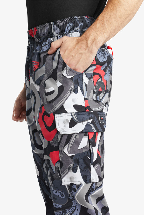 CHEF 360 Graffiti Men's 7-Pocket Utility STRETCH Chef Jogger - null - 2