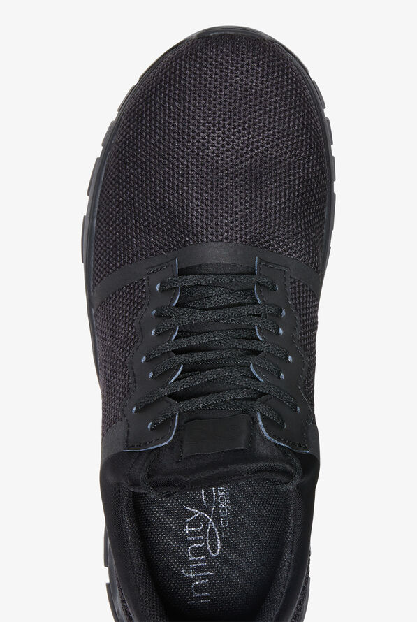 Infinity Men's Fly Black on Black Athletic Lace Up Shoes - null - 2