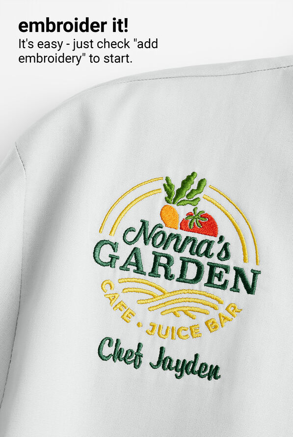 On The Line Value Women's 1-Pocket 3/4 Sleeve Double Breasted Chef Coat - **SLIGHTLY IRREGULAR** - White - 2