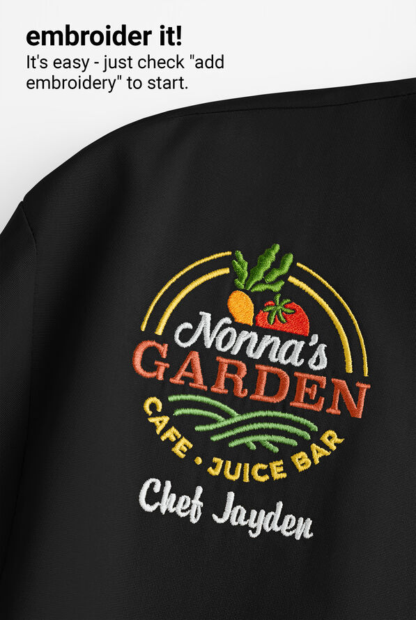 Lightweight Poly/Cotton Poplin Men's 1-Pocket Short Sleeve Kitchen Shirt - Black - 3