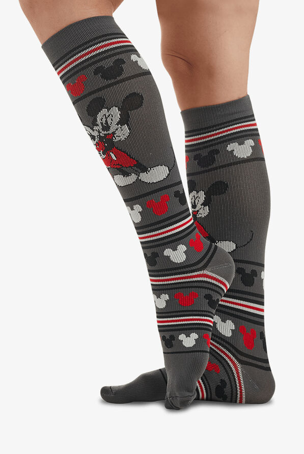 UA Exclusive Cherokee Tooniforms Cutest Couple Women's 10-15 mmHg Light Compression Socks - null - 2