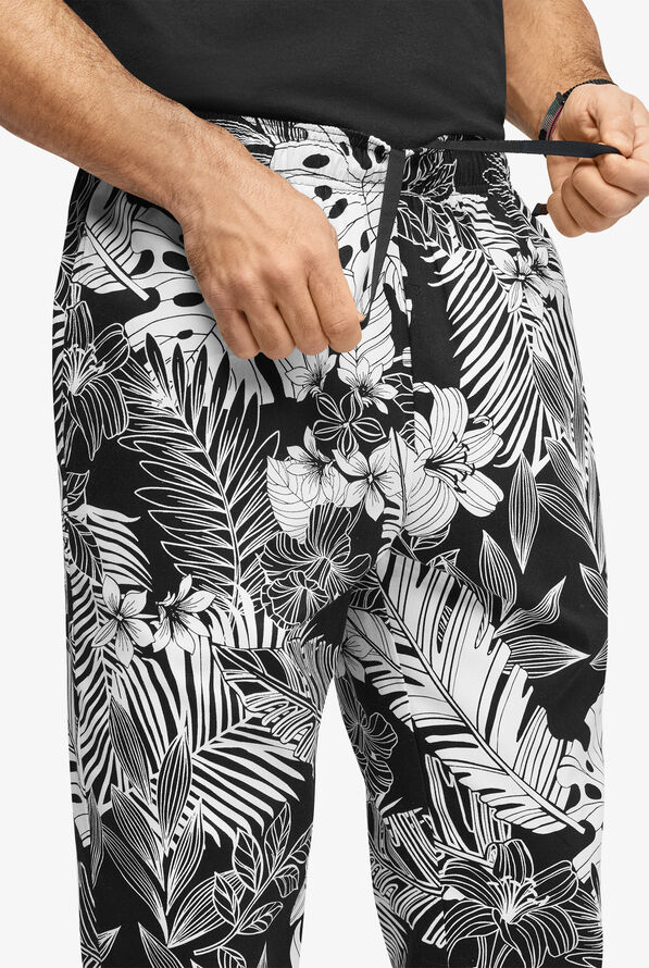 Pantalón estampado de chef UA CHEF™ Jungle Paradise de corte holgado con 4 bolsillos para hombre - null - 3