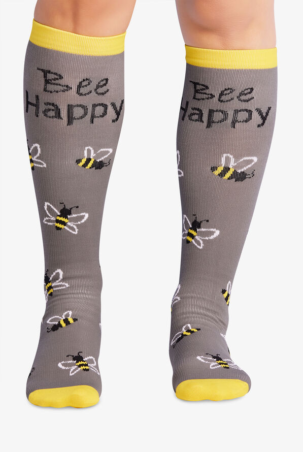 Cherokee Bee Happy Women's 10-15 mmHg Light Compression Socks - null - 1