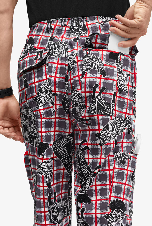 Pantalón estampado de chef UA CHEF™ Butcher Board Pebble Gray para hombre - null - 2