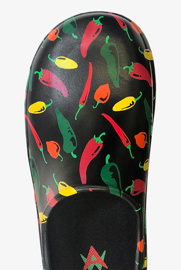 Anywear Unisex Streak Hot Peppas Slip On Shoes - Black - 2
