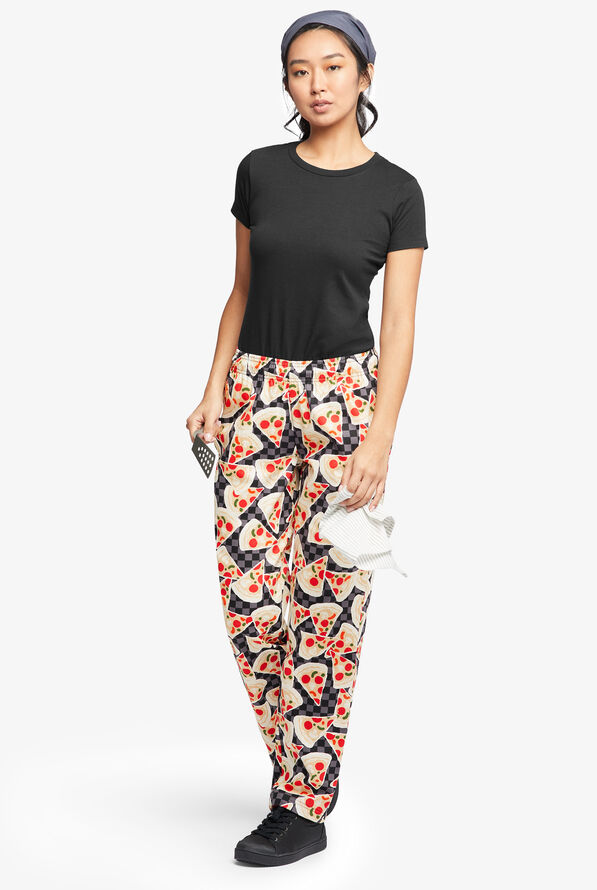 UA CHEF™ Pizza Party Women's 4-Pocket Classic fit Printed Chef Pants - null - 4