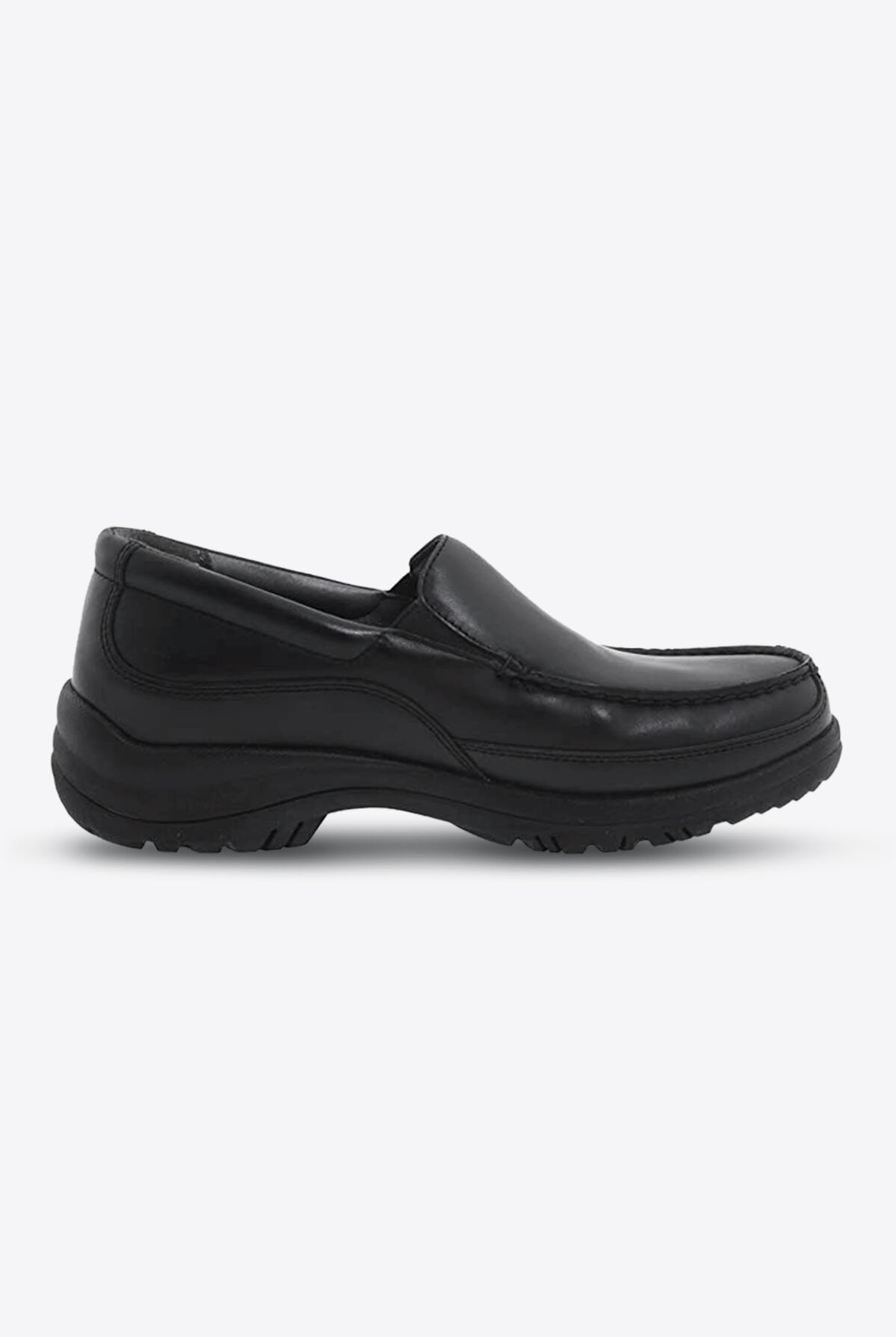 Dansko Wayne Shoes Men\'s 8.5 / 9 Black Leather Moc Toe Slip Resistant Loafers Amazon.com | Dansko Men main image 4