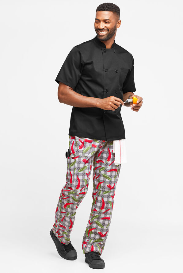 UA CHEF™ Mixed Peppers Men's 7-Pocket Utility Printed Chef Pants - null - 4