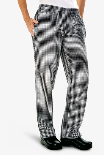 UA CHEF Houndstooth White Women's 4-Pocket Pant|Houndstooth Pants