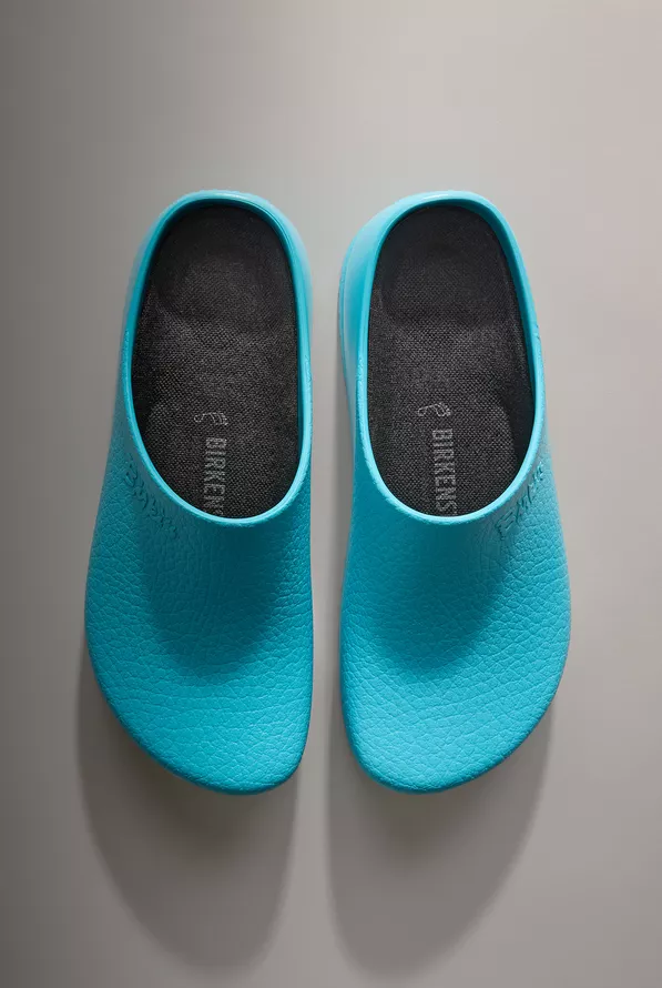 Birkenstock Unisex Super Birki Light Blue Nursing Clogs, Non-Slip Birkenstock Unisex Super Birki Light Blue Nursing Clogs, Non-Slip