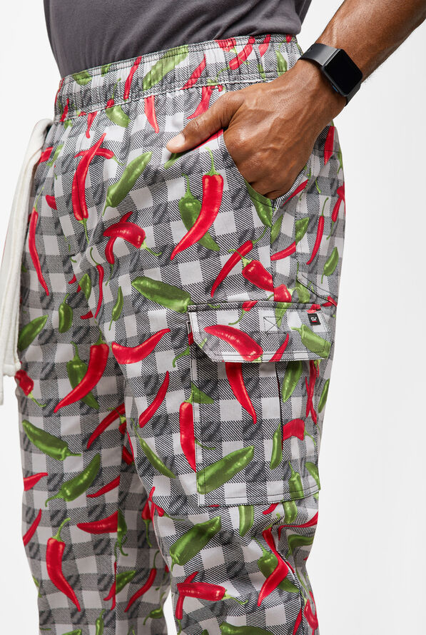 Pantalón de chef CHEF 360 Mixed Peppers STRETCH estilo jogger con 7 bolsillos para hombre - null - 2