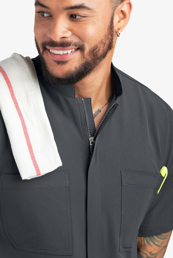 Chef PERFORMANCE Men's Short Sleeve Coat, Modern Chef Coats