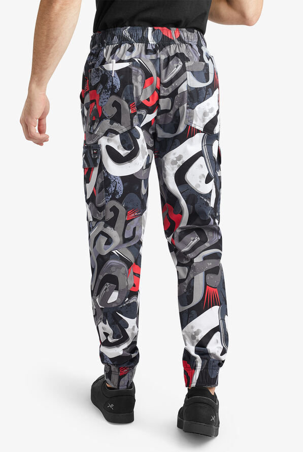 Chef 360 Men's Printed Utility STRETCH Jogger Pants, Chef Pants