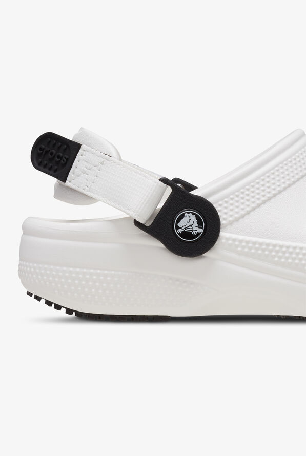Crocs Unisex Classic Work White Clogs - White - 4