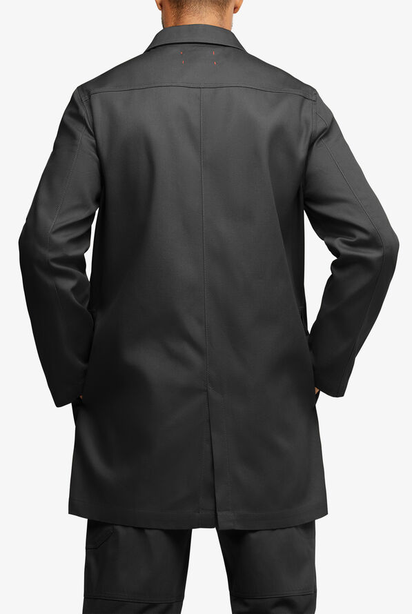 Industry Line Workwear Men's 8-Pocket 3/4-Length Long Sleeve Chef Coat - Black - 4