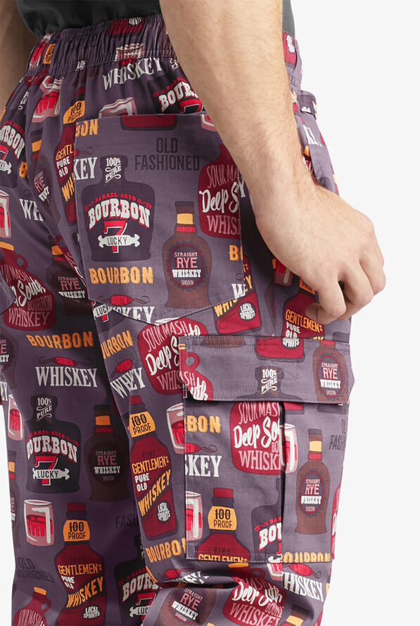 CHEF 360 Bourbon & Whiskey Men's 7-Pocket Utility STRETCH Chef Jogger - null - 5