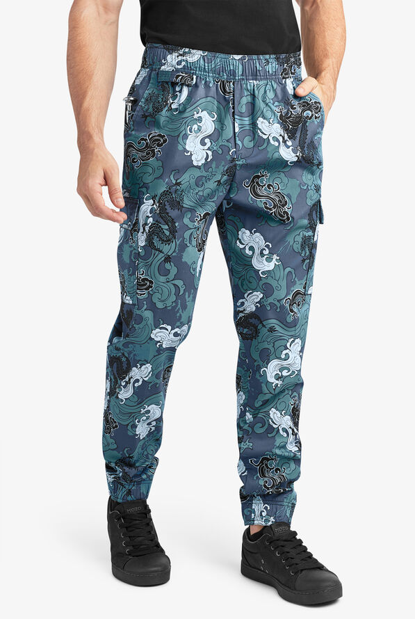 Chef 360 Men's Printed Utility STRETCH Jogger Pants, Chef Pants