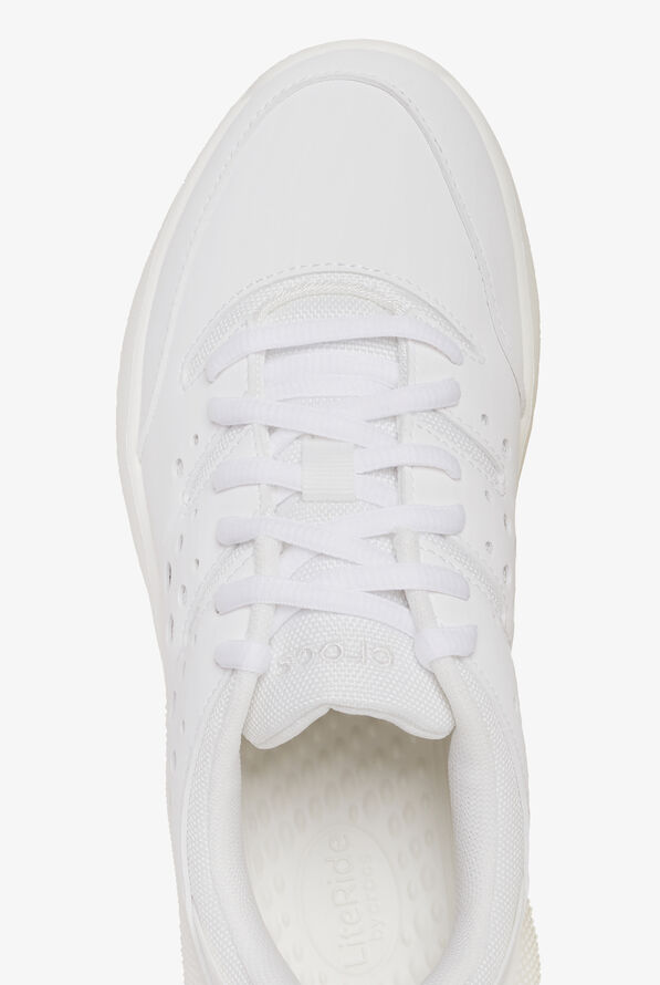 Crocs Women's On the Clock White Athletic Lace Up Shoes - null - 2