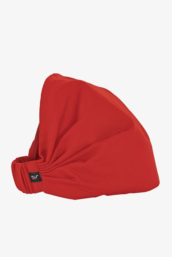 LIGHTWEIGHT Unisex Elastic Band Chef Bandana - Red - 1