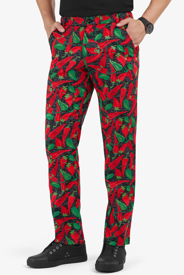 UA CHEF&trade; Hot Stuff Men's 4-Pocket Executive Printed Chef Pants - null - 1