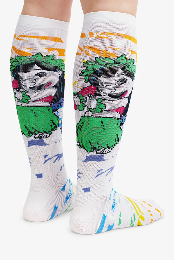 Tooniforms Stitch Vacation Women's 8-12 mmHg Light Compression Socks - null - 3