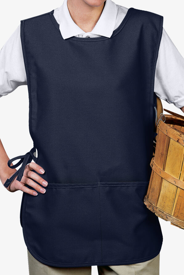 Cobbler Unisex 2-Pocket Full-Rounded Chef Apron - Navy - 1
