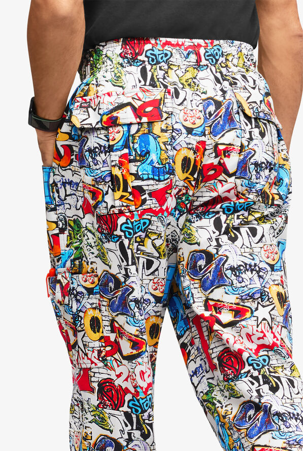 Pantalón de chef estampado UA CHEF™ Graffitti con 7 bolsillos para hombre - null - 2