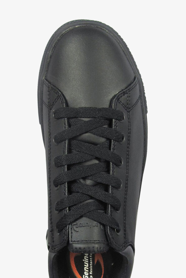 Genuine Grip Retro Men's Slip Resistant Lace-Up Chef Shoes - Black - 2