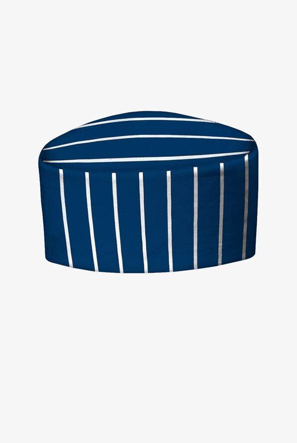 UA CHEF™ Chalk Stripe Navy Unisex 100% Cotton Printed Skull Cap - null - 1