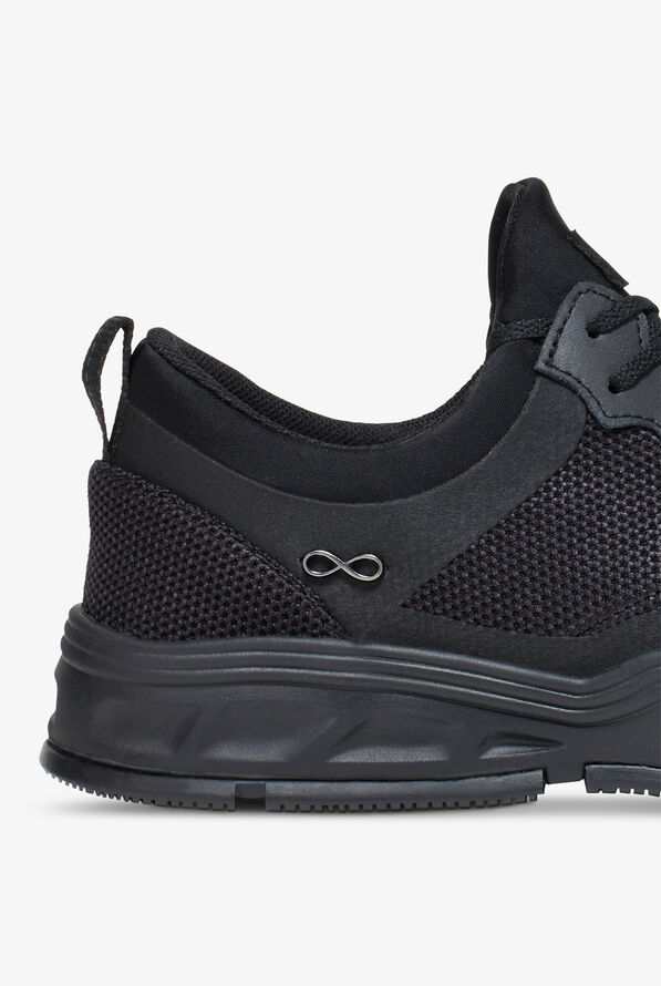 Infinity Men's Fly Black on Black Athletic Lace Up Shoes - null - 4