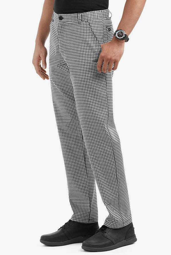 Men's Slim Executive Houndstooth Chef Pants, Houndstooth Chef Pants