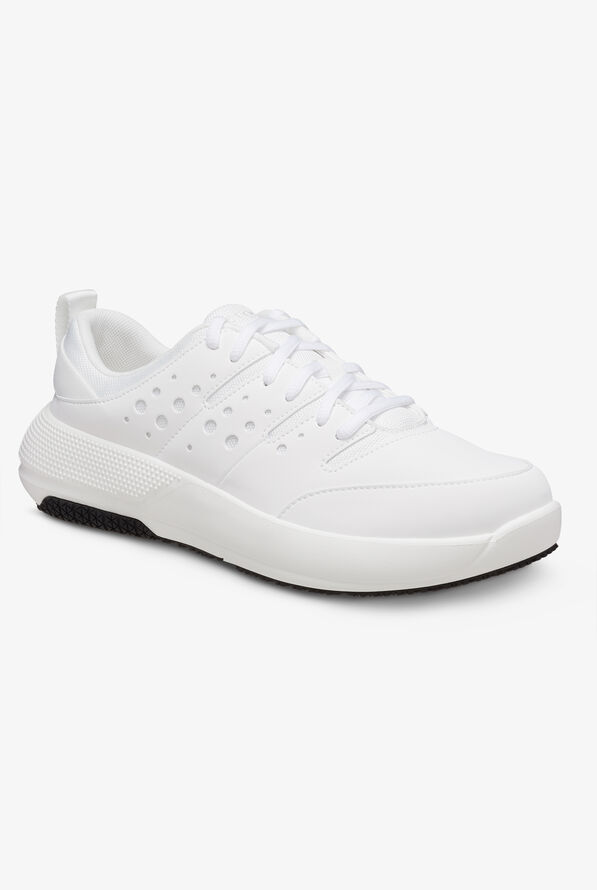 Crocs Men's On the Clock White Athletic Lace Up Shoes - null - 1