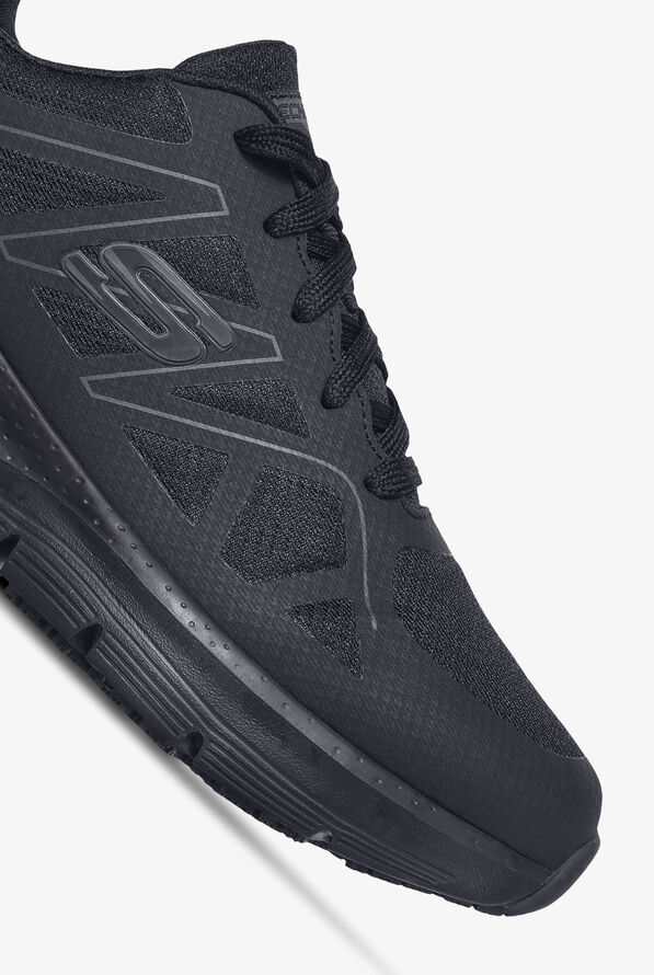 Skechers Work Men's Arch Fit SR Axtell Athletic Lace Up Shoes - Black - 3