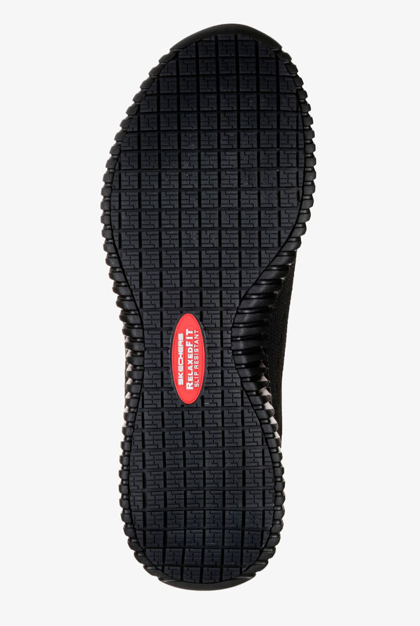 Skechers Work Men's Cessnock SR Athletic Slip On Shoes - Black - 6