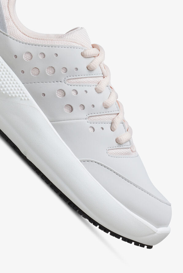 Crocs Women's On the Clock Atmosphere Athletic Lace Up Shoes - Grey - 3