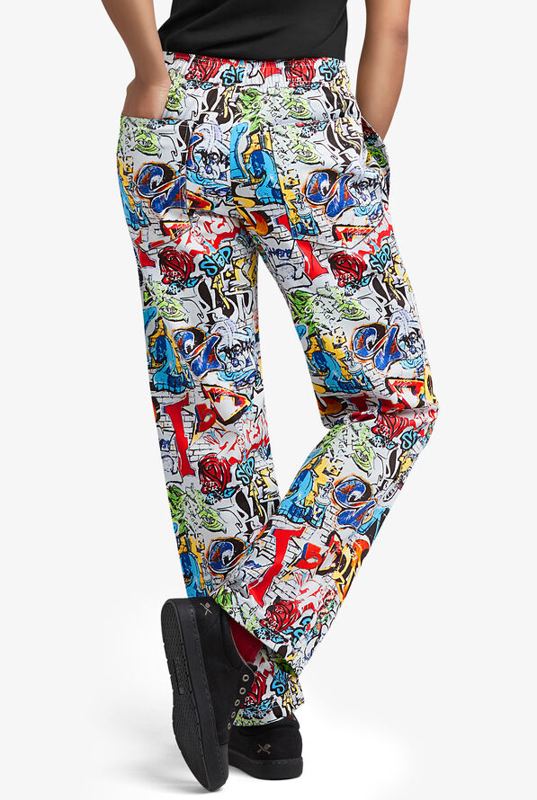 Pantalón estampado UA CHEF™ Graffiti con cintura elástica y 4 bolsillos para mujer - null - 3