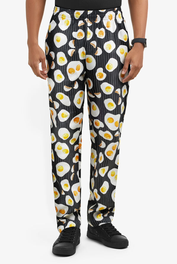 UA CHEF™ Eggspected Men's 4-Pocket Baggy Printed Chef Pants - null - 1