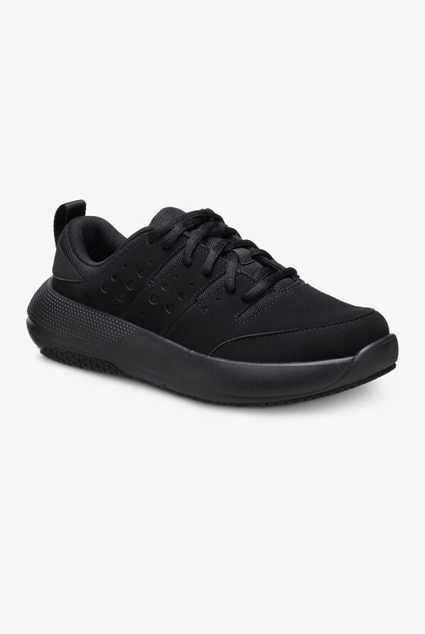 Crocs Women's On the Clock Triple Black Athletic Lace Up Shoes - Black - 1