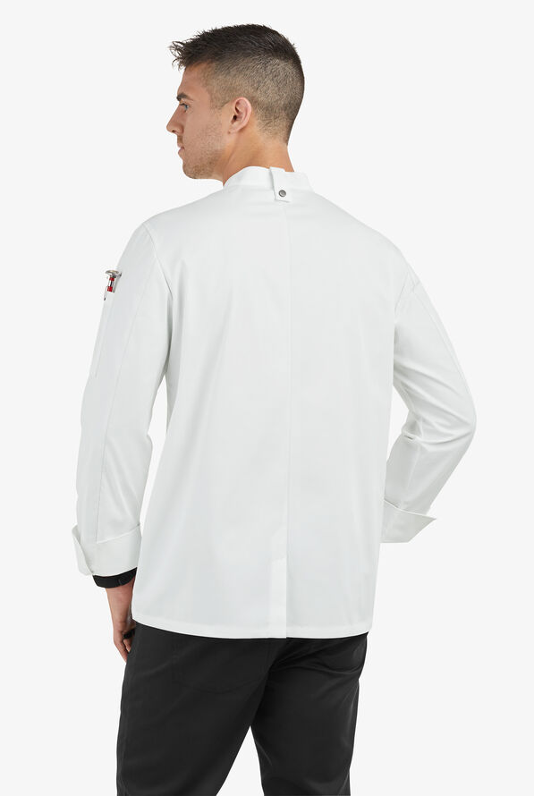 Chaqueta reversible manga larga de gastronomía CHEF 360 STRETCH con 2 bolsillos y doble abotonadura para hombre - White - 2